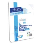 GPV Paquet de 50 enveloppes Blanches auto-adhésives 80 grammes format DL 110x220mm référence 6622