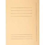 EXACOMPTA Paquet de 50 chemises pré-imprimés 3 rabats SUPER 250 en carte 210 grammes bulle