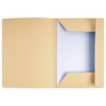 EXACOMPTA Paquet de 50 chemises pré-imprimés 3 rabats SUPER 250 en carte 210 grammes bulle – Image 2