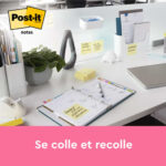 POST-IT Bloc repositionnable de 100 feuilles 76 x 127 mm Jaune 655E – Image 2