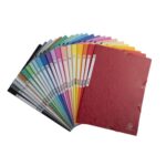 EXACOMPTA Chemise 3 rabats et élastique, en carte lustrée 5/10e, 400gr. Format 24x32cm. Coloris assortis – Image 4