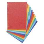 EXACOMPTA Jeu d'intercalaires 12 positions format 24x32cm pour pochettes perforées. Carte lustrée 3/10e. – Image 2