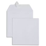 GPV Boîte de 500 enveloppes carrées Blanches 170 x 170 mm 120 g auto-adhésives 4748