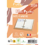 EXACOMPTA Bloc éphéméride recyclé, date à gauche Janvier à Décembre