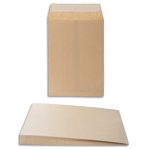 105427_d1-1.jpg BONG Boîte de 125 pochettes kraft armé auto-adhésives 120g 2 soufflets format 229x324mm C4 – Image 1