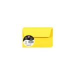 CLAIREFONTAINE Paquet de 20 enveloppes 120g POLLEN 9x14cm. Coloris Jaune soleil