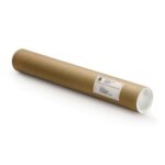 Tube d'expédition en carton 72g avec embouts emboîtables plastique Blanc, Format A4/A3 : D4 x L31 cm