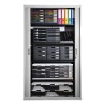 EXACOMPTA Module de classement 5 tiroirs ouverts, format A4 +. Dim (l x h x p) : 28,8 x 32 x 35 cm. Noir – Image 3