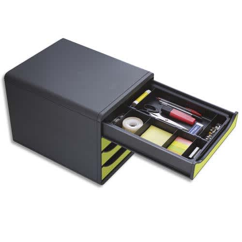 129418_d1.jpg EXACOMPTA Organisateur pour tiroir DRAWINSERT, compartiments amovibles. Dim: L29,8 x P24,6 x 3,6 cm. Noir – Image 1