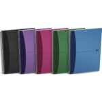 OXFORD Cahier reliure spirale 21x29,7cm 100p petits carreaux papier 90g couverture polypro OXFORD OFFICE