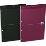 OXFORD Bloc de direction SOHO A4+, 160 pages perforées Seyès. Couvertures assorties