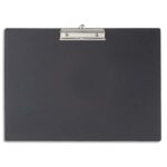 MAUL Porte-bloc en carton plastifié. Format A3 paysage. Coloris Noir