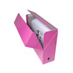 EXACOMPTA Boîte de transfert Iderama, carte lustrée pelliculée, dos 9 cm, 34x25,5 cm, coloris Rose – Image 3