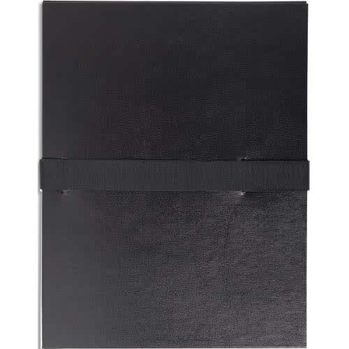 143778_d1.jpg EXACOMPTA Chemise extensible en balacron. Rabat en pied, fermeture par sangle scratch. Coloris Noir – Image 1