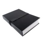 EXACOMPTA Chemise extensible en balacron. Rabat en pied, fermeture par sangle scratch. Coloris Noir – Image 3