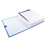 EXACOMPTA Chemise extensible en balacron. Rabat en pied, fermeture par sangle scratch. Coloris Bleu – Image 2