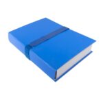 EXACOMPTA Chemise extensible en balacron. Rabat en pied, fermeture par sangle scratch. Coloris Bleu – Image 3