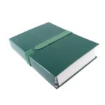 EXACOMPTA Chemise extensible en balacron. Rabat en pied, fermeture par sangle scratch. Coloris Vert foncé – Image 4