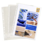 EXACOMPTA Boîte de 100 pochettes perforées en PVC 8/100ème – Image 3