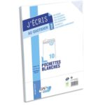 GPV Paquet de 10 pochettes vélin Blanc fond Gris 90g auto-adhésives format C4 229x324mm référence 6629