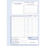 ELVE Manifold auto entrepreneur autocopiant factures format 210x297mm. 40 feuillets dupli