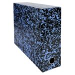 EXACOMPTA Boîte transfert marbrée Anoney, carton rigide recouvert papier vernis, dos 9cm, assortis – Image 3