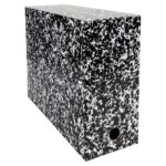 EXACOMPTA Boîte transfert marbrée Anoney, carton rigide recouvert papier vernis, dos 12cm, assortis – Image 2