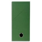 EXACOMPTA Boîte de transfert, carton rigide recouvert de papier toilé, dos 12 cm, 34x25,5 cm, Vert