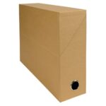 EXACOMPTA Boîte de transfert, carton rigide recouvert de papier toilé, dos 9 cm, 34x25,5 cm, assortis – Image 2