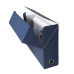 EXACOMPTA Boîte de transfert, carton rigide recouvert de papier toilé, dos 9 cm, 34x25,5 cm, Bleu – Image 2