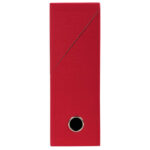 EXACOMPTA Boîte de transfert, carton rigide recouvert de papier toilé, dos 9 cm, 34x25,5 cm, Rouge – Image 3