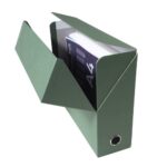 EXACOMPTA Boîte de transfert, carton rigide recouvert de papier toilé, dos 9 cm, 34x25,5 cm, Vert – Image 2