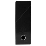 EXACOMPTA Boîte de transfert Iderama, carte lustrée pelliculée, dos 9 cm, 34x25,5 cm, coloris Noir