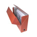 EXACOMPTA Boîte de transfert Iderama, carte lustrée pelliculée, dos 9 cm, 34x25,5 cm, coloris Rouge – Image 3