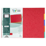 EXACOMPTA Jeu d'intercalaires 5 positions en carte lustrée 5/10e format A3 400g – Image 4