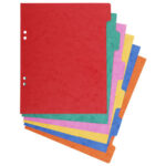 EXACOMPTA Jeu d'intercalaires 6 positions en carte lustrée 3/10e format 22x17 cm 225g – Image 2