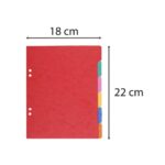EXACOMPTA Jeu d'intercalaires 6 positions en carte lustrée 3/10e format 22x17 cm 225g – Image 4