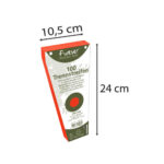 EXACOMPTA Paquet de 100 intercalaires trapèze Orange. Perforation 2 trous. 10,5x24 cm. – Image 2