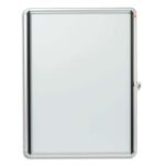 NOBO Vitrine d'affichage extérieure magnétique Premium Plus, fermeture à clé, capacité 9 feuilles, A4