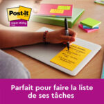 POST-IT Bloc repositionnable de 100 feuilles 102 x 152 mm Jaune uni – Image 3