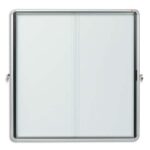 NOBO Vitrine d'affichage Premium Plus, magnétique, intérieur, surface d'affichage 18 x A4, 1902571