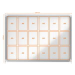 NOBO Vitrine d'affichage Premium Plus, magnétique, intérieur, surface d'affichage 18 x A4, 1902571 – Image 2