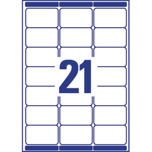 175596_d1-1.jpg AVERY Boîte de 2100 étiquettes Laser Blanc 63,5X38,1mm L7160-100 – Image 1