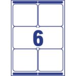 AVERY Boîte de 600 étiquettes Laser Blanc 99,1X93,1mm L7166-100