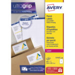 AVERY Boîte de 100 étiquettes Laser Blanc 199,6X289,1mm L7167-100