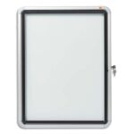 NOBO Vitrine d'affichage extérieure magnétique Premium Plus, fermeture à clé, capacité 4 feuilles, A4