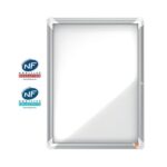 NOBO Vitrine d'affichage extérieure magnétique Premium Plus, fermeture à clé, capacité 4 feuilles, A4 – Image 4