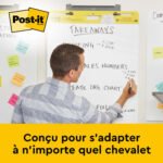 POST-IT Lot de 2 paperboards repositionnables (Meeting-chart) format 63,5x76,2 cm - 30 feuilles recyclées – Image 3