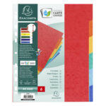 EXACOMPTA Jeu d'intercalaires 6 positions format 24x30cm pour pochettes perforées. Carte lustrée 3/10e. – Image 4