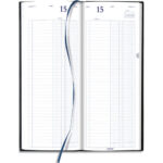 BREPOLS Agenda Janvier à Décembre LIMA Banquier 2 Volumes 126, relié, sextilingue, 14,3x32,5cm, noir